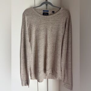 Scotch & Soda Heathered Light heather oatmeal Crewneck Sweater